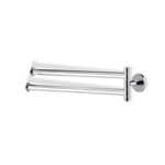StilHaus H16-08 14 Inch Chrome Swivel Double Towel Bar